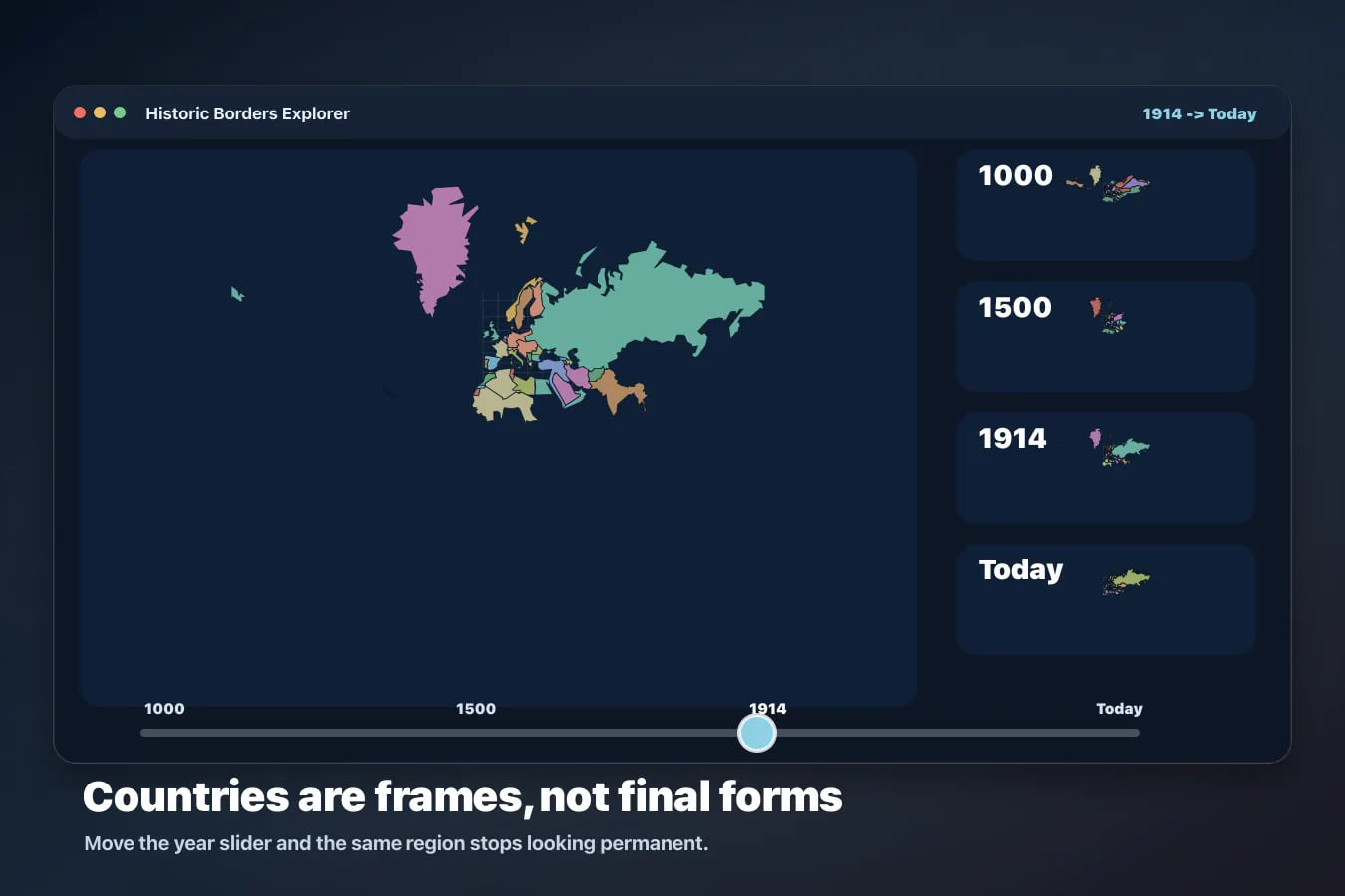 The Historical Borders Map That Makes Every Country Look Temporary