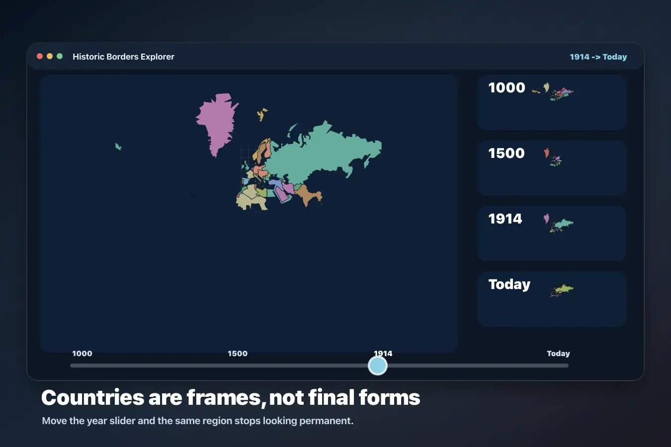 The Historical Borders Map That Makes Every Country Look Temporary