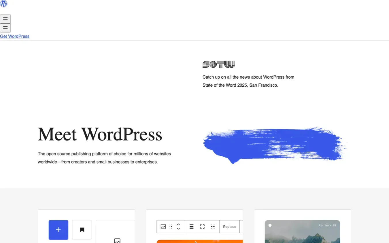 WordPress.org: Desktop preview