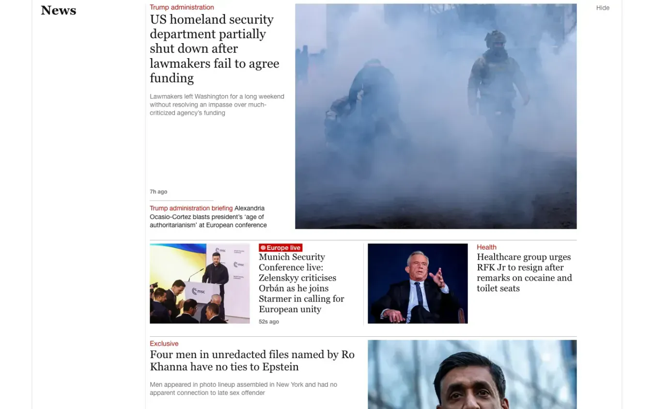 The Guardian: Desktop preview