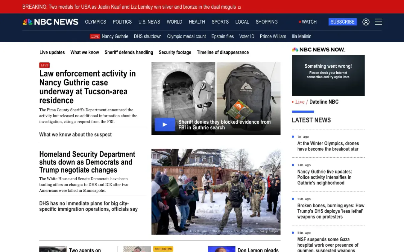 NBC News: Desktop preview