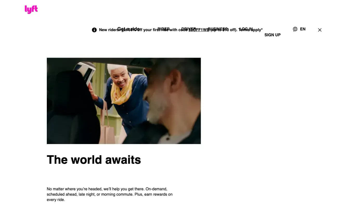 Lyft: Desktop preview