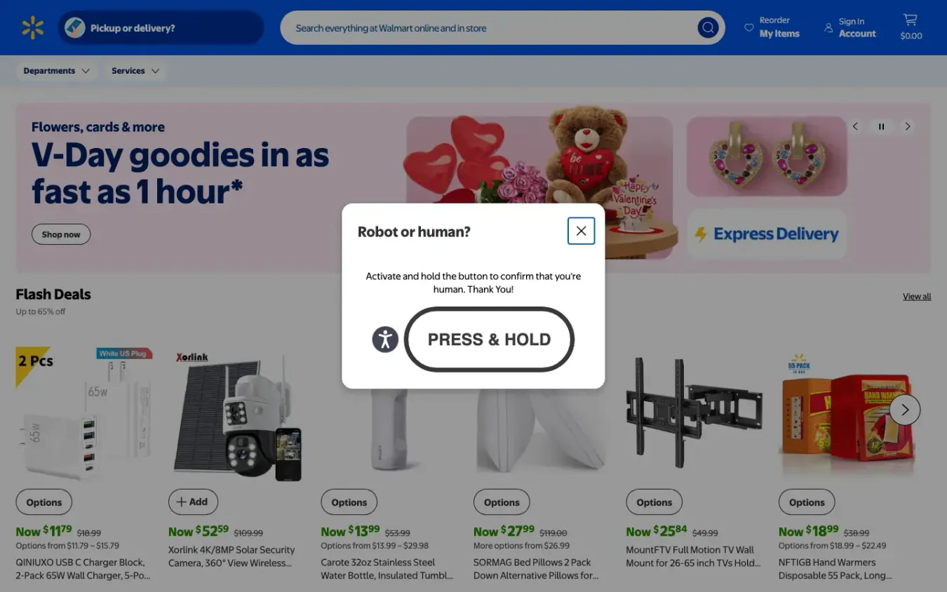 Walmart: Desktop preview