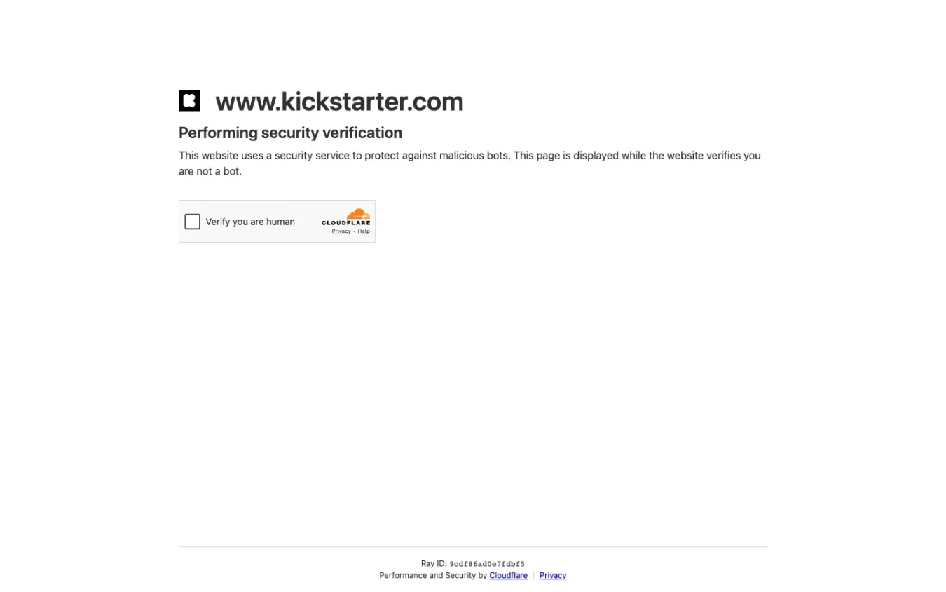 Kickstarter: Desktop preview
