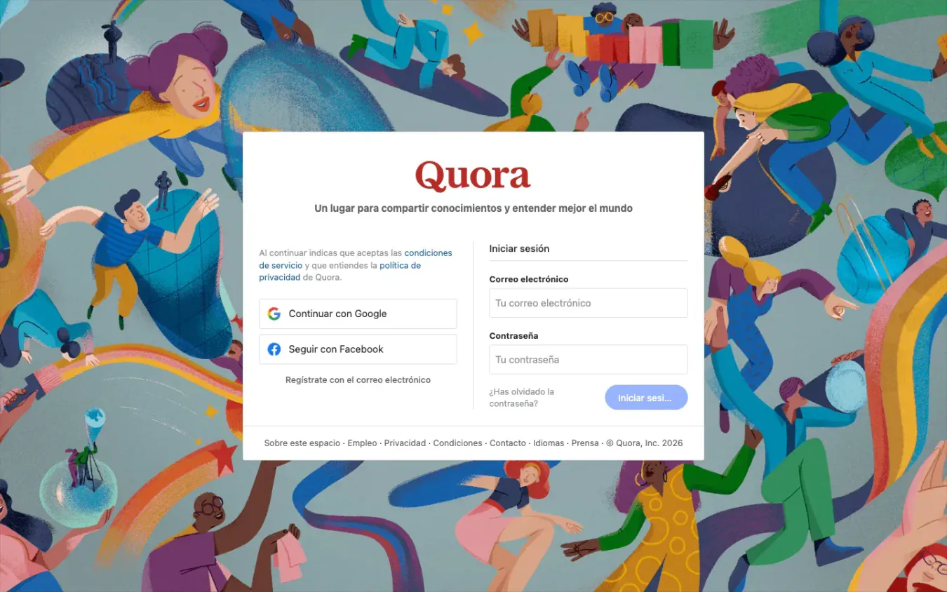 Quora: Desktop preview